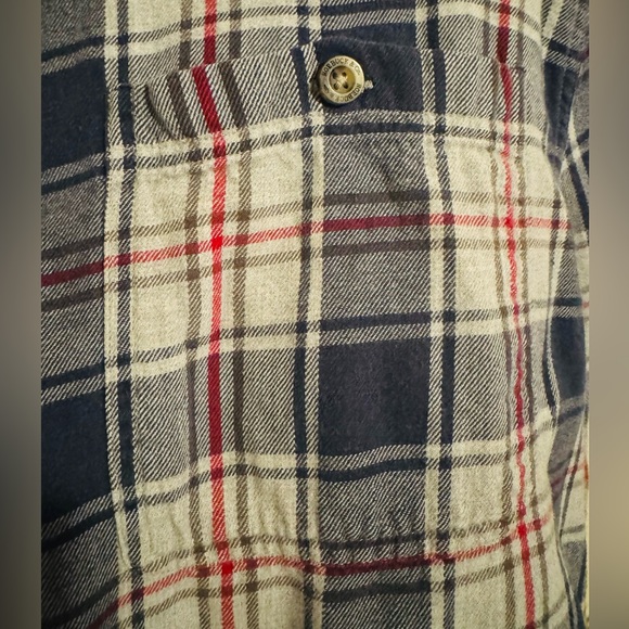 EUC Roebuck & Co Men’s Plaid Button Down Casual Dress Shirt - Long Sleeve - Blue - Picture 8 of 8